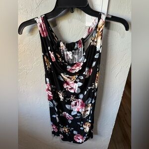 Maurice’s black floral tank